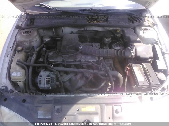 1G1JC5244Y7292952 - 2000 CHEVROLET CAVALIER SILVER photo 10