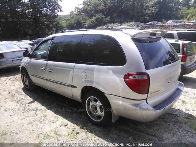 1B4GP44362B656973 - 2002 DODGE GRAND CARAVAN SPORT SILVER photo 3