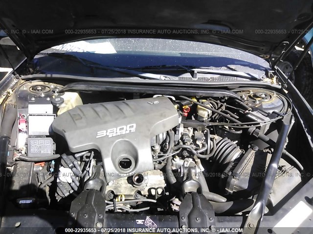 2G1WX15K529256514 - 2002 CHEVROLET MONTE CARLO SS შავი ფოტო 10