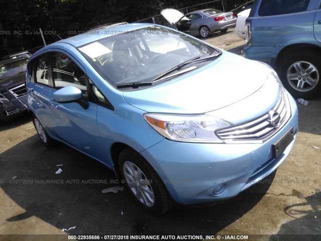 3N1CE2CP5FL442760 - 2015 NISSAN VERSA NOTE S/S PLUS/SV/SL/SR Light Blue photo 1