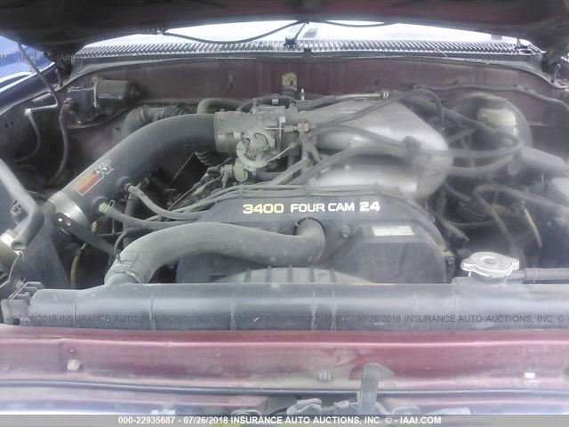 5TESN92N72Z080052 - 2002 TOYOTA TACOMA XTRACAB PRERUNNER 黑色 照片 10