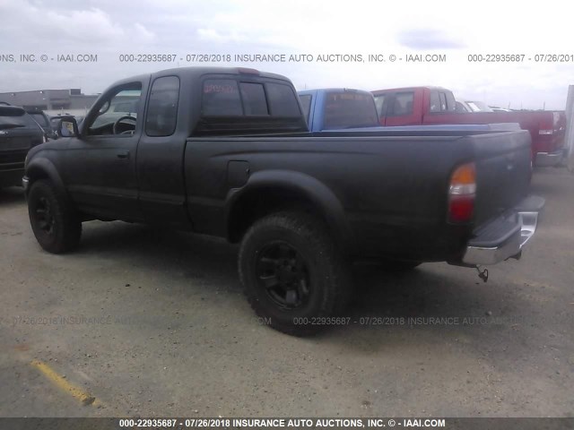 5TESN92N72Z080052 - 2002 TOYOTA TACOMA XTRACAB PRERUNNER 黑色 照片 3
