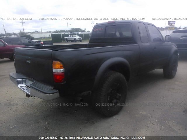 5TESN92N72Z080052 - 2002 TOYOTA TACOMA XTRACAB PRERUNNER BLACK photo 4