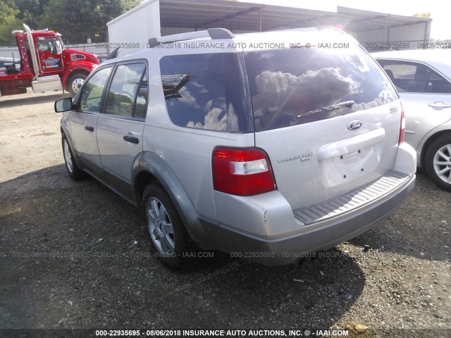 1FMZK04186GA42593 - 2006 FORD FREESTYLE SE SILVER photo 3