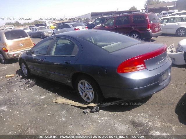 2B3HD46R7YH111187 - 2000 DODGE INTREPID BLUE photo 3