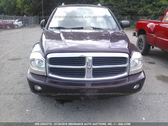 1D8HB58D14F113798 - 2004 DODGE DURANGO LIMITED PURPLE photo 6