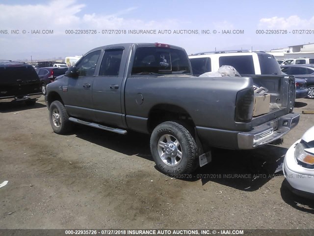 3D7KS28A38G149236 - 2008 DODGE RAM 2500 ST/SLT GRAY photo 3