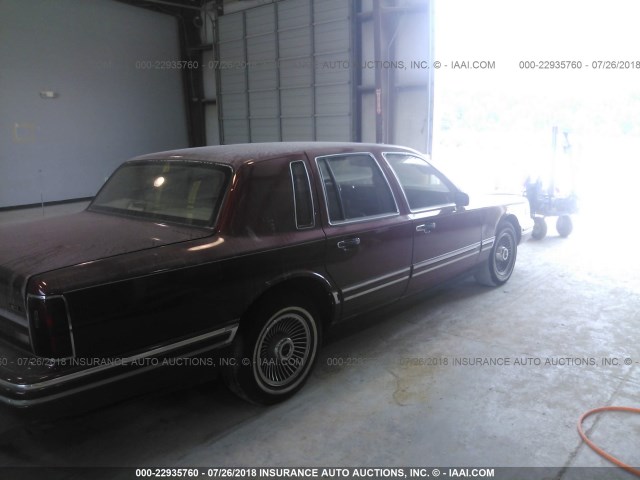 1LNCM81W4MY671466 - 1991 LINCOLN TOWN CAR EXECUTIVE RED photo 6