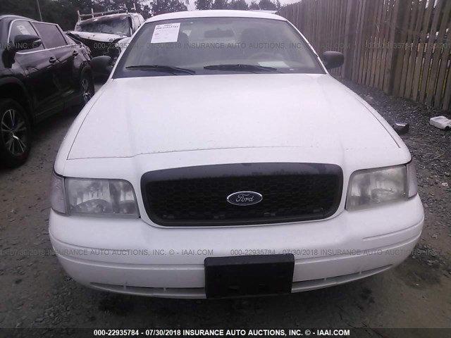 2FABP7BV1AX102762 - 2010 FORD CROWN VICTORIA POLICE INTERCEPTOR WHITE photo 6