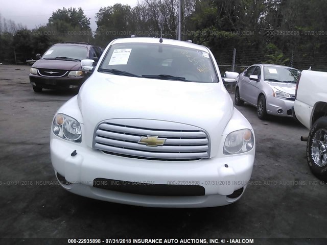 3GNBAADB0AS563395 - 2010 CHEVROLET HHR LS WHITE photo 6