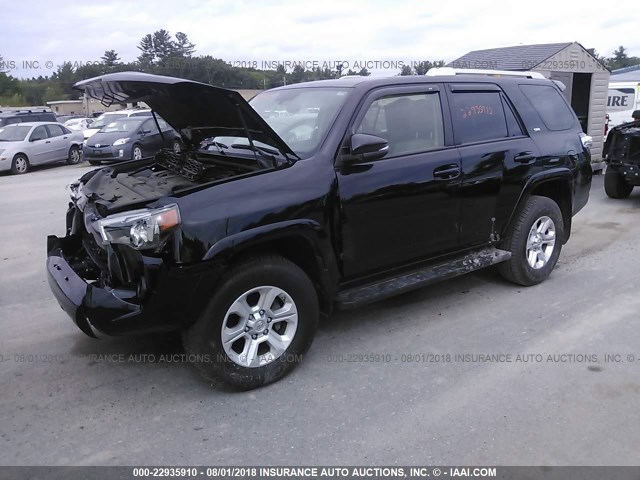 JTEBU5JR0H5410153 - 2017 TOYOTA 4RUNNER SR5 PREM/LTDL/TRAIL/TRD Czarny zdjęcie 2