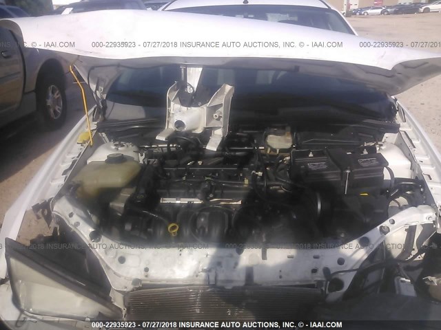 1FAFP34N07W320977 - 2007 FORD FOCUS ZX4/S/SE/SES WHITE photo 10
