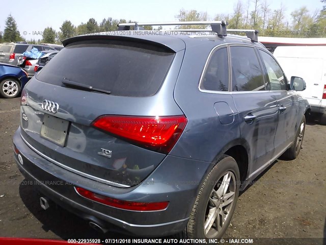 WA1CVAFP5GA011356 - 2016 AUDI Q5 TDI/PREMIUM PLUS BLUE photo 4