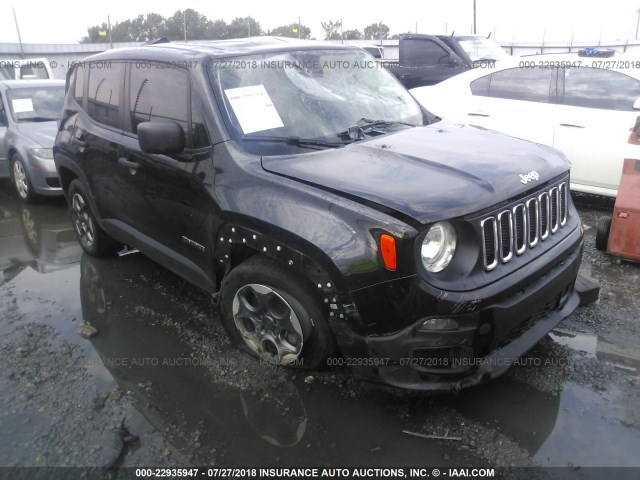 ZACCJBAT0FPC23558 - 2015 JEEP RENEGADE SPORT Սև լուսանկար 1