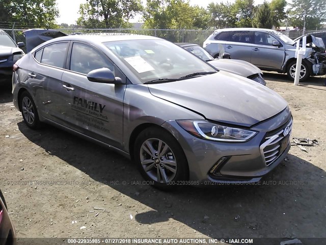 5NPD84LFXJH311635 - 2018 HYUNDAI ELANTRA SEL/VALUE/LIMITED GRAY photo 1