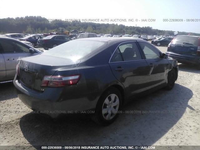 4T1BE46K37U648523 - 2007 TOYOTA CAMRY NEW GENERAT CE/LE/XLE/SE GRAY photo 4