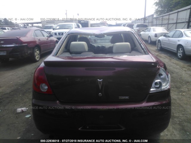 1G2ZA5E07A4123934 - 2010 PONTIAC G6 RED photo 6