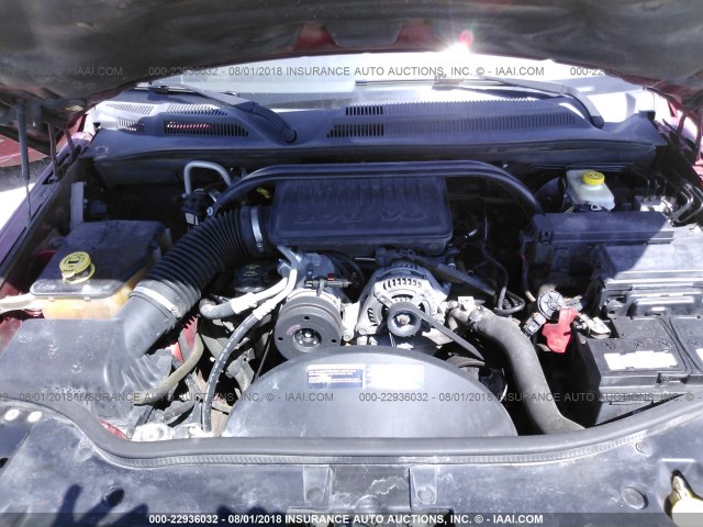 1J8HG48K16C225880 - 2006 JEEP COMMANDER RED photo 10