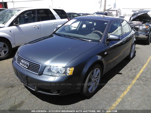 WAULC68E33A237486 - 2003 AUDI A4 1.8T QUATTRO Dark Blue photo 2