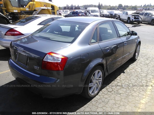 WAULC68E33A237486 - 2003 AUDI A4 1.8T QUATTRO Dark Blue photo 4