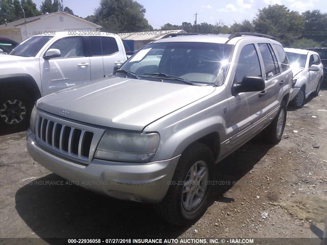 1J4GW48S34C328053 - 2004 JEEP GRAND CHEROKEE LAREDO/COLUMBIA/FREEDOM SILVER photo 2