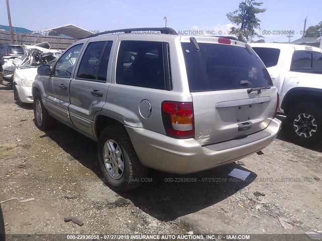 1J4GW48S34C328053 - 2004 JEEP GRAND CHEROKEE LAREDO/COLUMBIA/FREEDOM SILVER photo 3