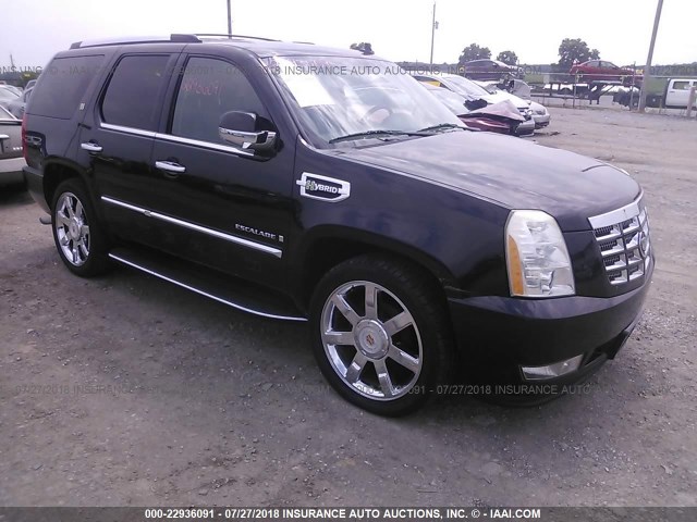 1GYFK43599R133815 - 2009 CADILLAC ESCALADE HYBRID BLACK photo 1