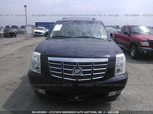 1GYFK43599R133815 - 2009 CADILLAC ESCALADE HYBRID BLACK photo 6