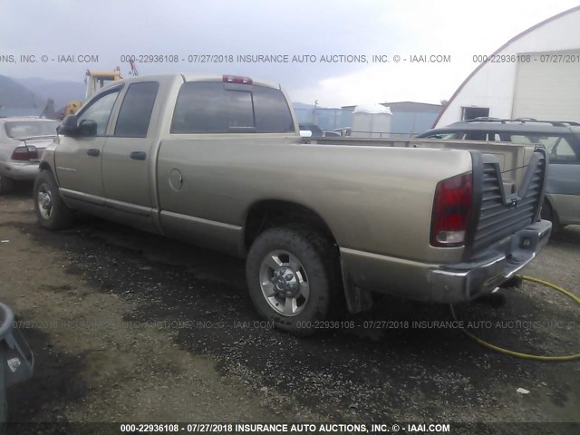 3D7KR28C35G816590 - 2005 DODGE RAM 2500 ST/SLT 金色 照片 3