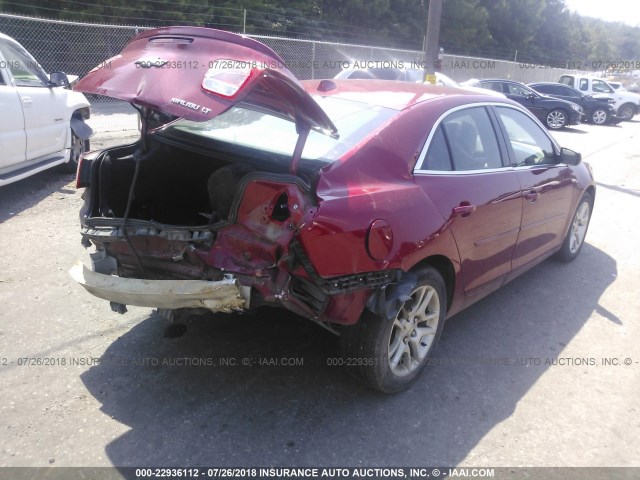 1G11C5SL5EF184462 - 2014 CHEVROLET MALIBU 1LT წითელი ფოტო 4