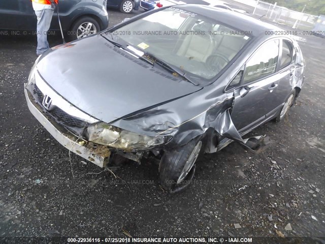 JHMFA36219S010487 - 2009 HONDA CIVIC HYBRID GRAY photo 2