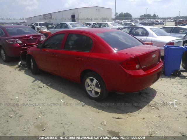 1G1AF5F55A7213630 - 2010 CHEVROLET COBALT 2LT RED photo 3