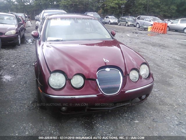 SAJWA01T55FN18353 - 2005 JAGUAR S-TYPE RED photo 6