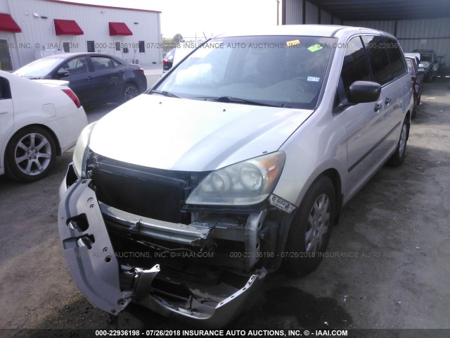 5FNRL38218B053129 - 2008 HONDA ODYSSEY LX SILVER photo 6