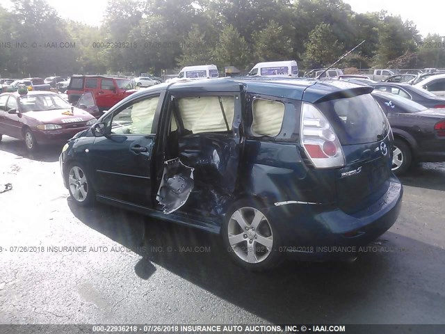 JM1CR29L660119580 - 2006 MAZDA 5 BLUE photo 3