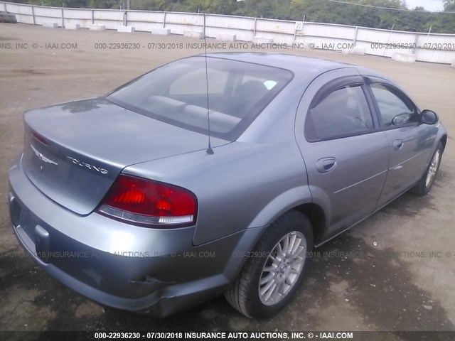 1C3EL56R76N141549 - 2006 CHRYSLER SEBRING TOURING GRAY photo 4