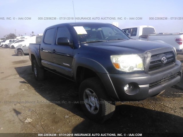 3TMJU62N68M062029 - 2008 TOYOTA TACOMA DOUBLE CAB PRERUNNER BLUE photo 1