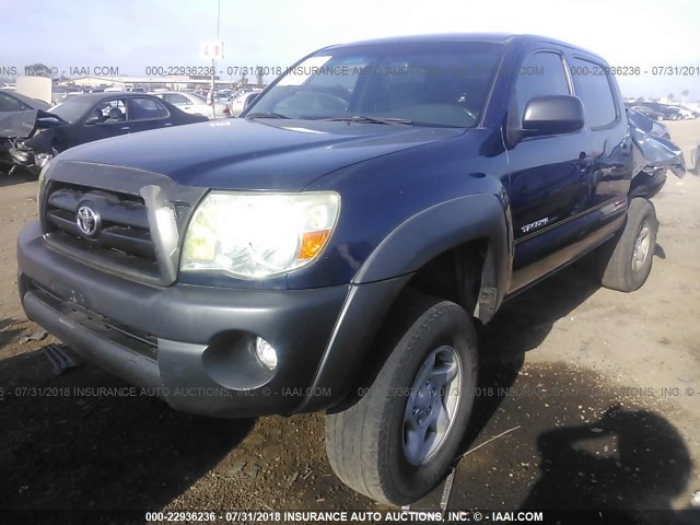 3TMJU62N68M062029 - 2008 TOYOTA TACOMA DOUBLE CAB PRERUNNER BLUE photo 2