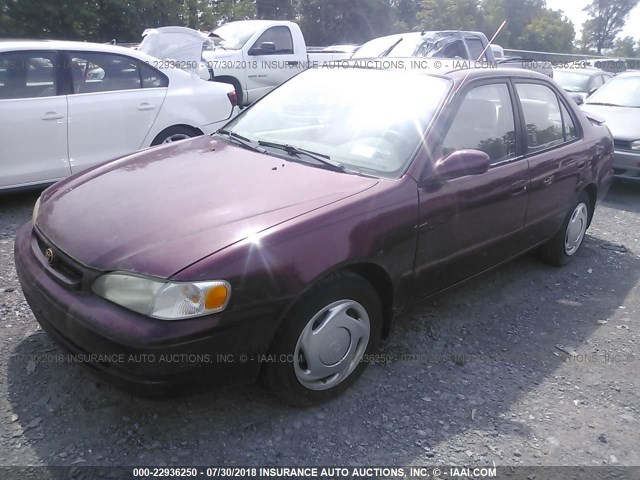 2T1BR18E0WC077566 - 1998 TOYOTA COROLLA VE/CE/LE 红色 照片 2