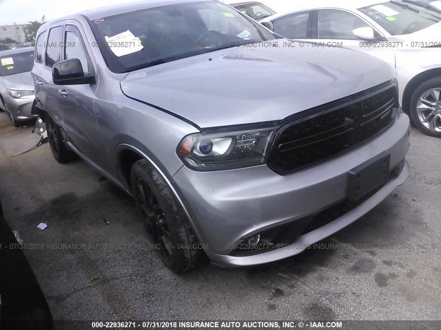 1C4RDHAGXFC113984 - 2015 DODGE DURANGO SXT SILVER photo 1