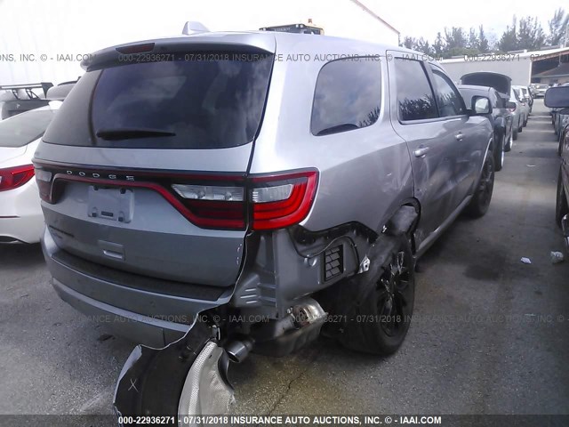 1C4RDHAGXFC113984 - 2015 DODGE DURANGO SXT SILVER photo 4