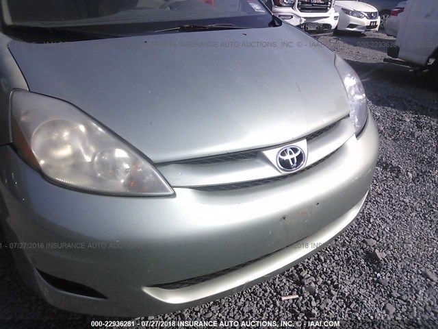 5TDZA23C76S532633 - 2006 TOYOTA SIENNA CE/LE GOLD photo 6