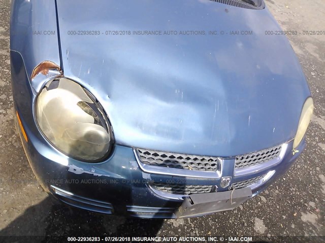 1B3ES26C93D135716 - 2003 DODGE NEON SE BLUE photo 6