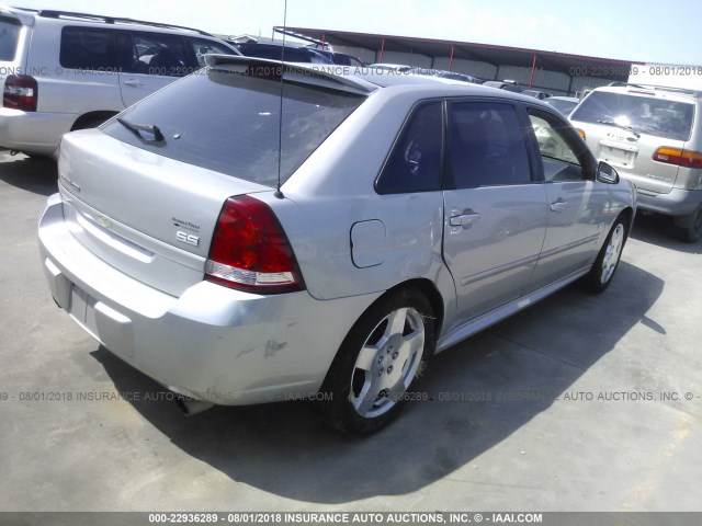 1G1ZW63166F137584 - 2006 CHEVROLET MALIBU MAXX SS SILVER photo 4