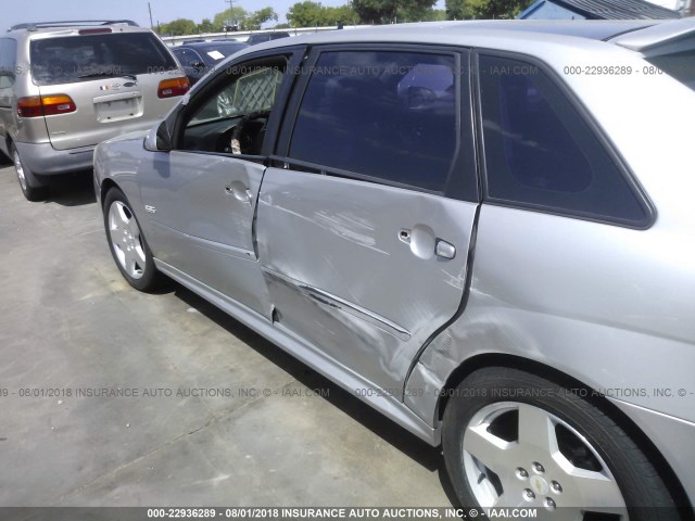 1G1ZW63166F137584 - 2006 CHEVROLET MALIBU MAXX SS SILVER photo 6