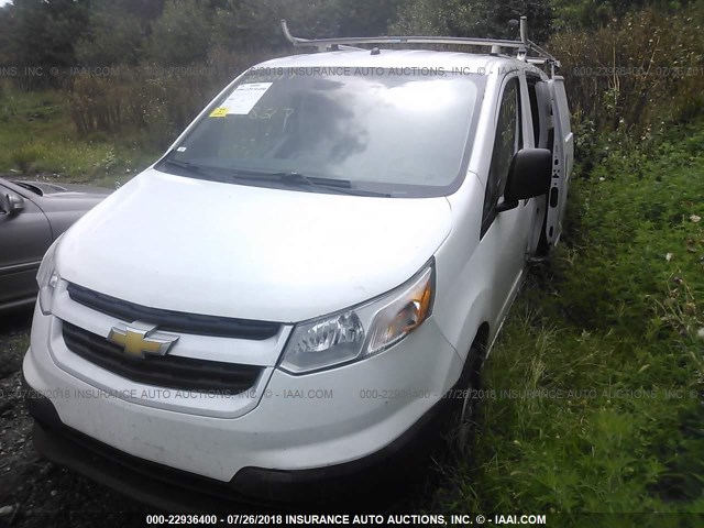3N63M0YN5FK701827 - 2015 CHEVROLET CITY EXPRESS LS WHITE photo 2