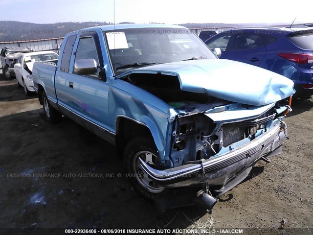 2GTEC19K7R1508815 - 1994 GMC SIERRA C1500 BLUE photo 1