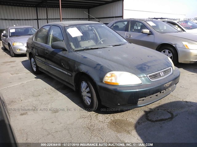 JHMEJ6679VS028481 - 1997 HONDA CIVIC LX GREEN photo 1