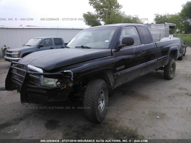 3B7KF23681G229901 - 2001 DODGE RAM 2500 BLACK photo 2