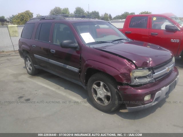 1GNET16S746166358 - 2004 CHEVROLET TRAILBLAZER EXT LS/EXT LT MAROON photo 1